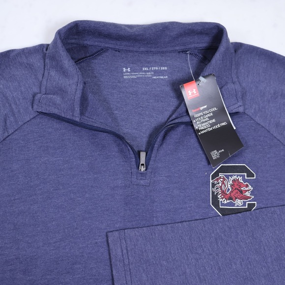 Under Armour Other - Under Armour South Carolina Gamecocks 1/4 Zip Pullover Navy Blue Mens 2XL UM0650
